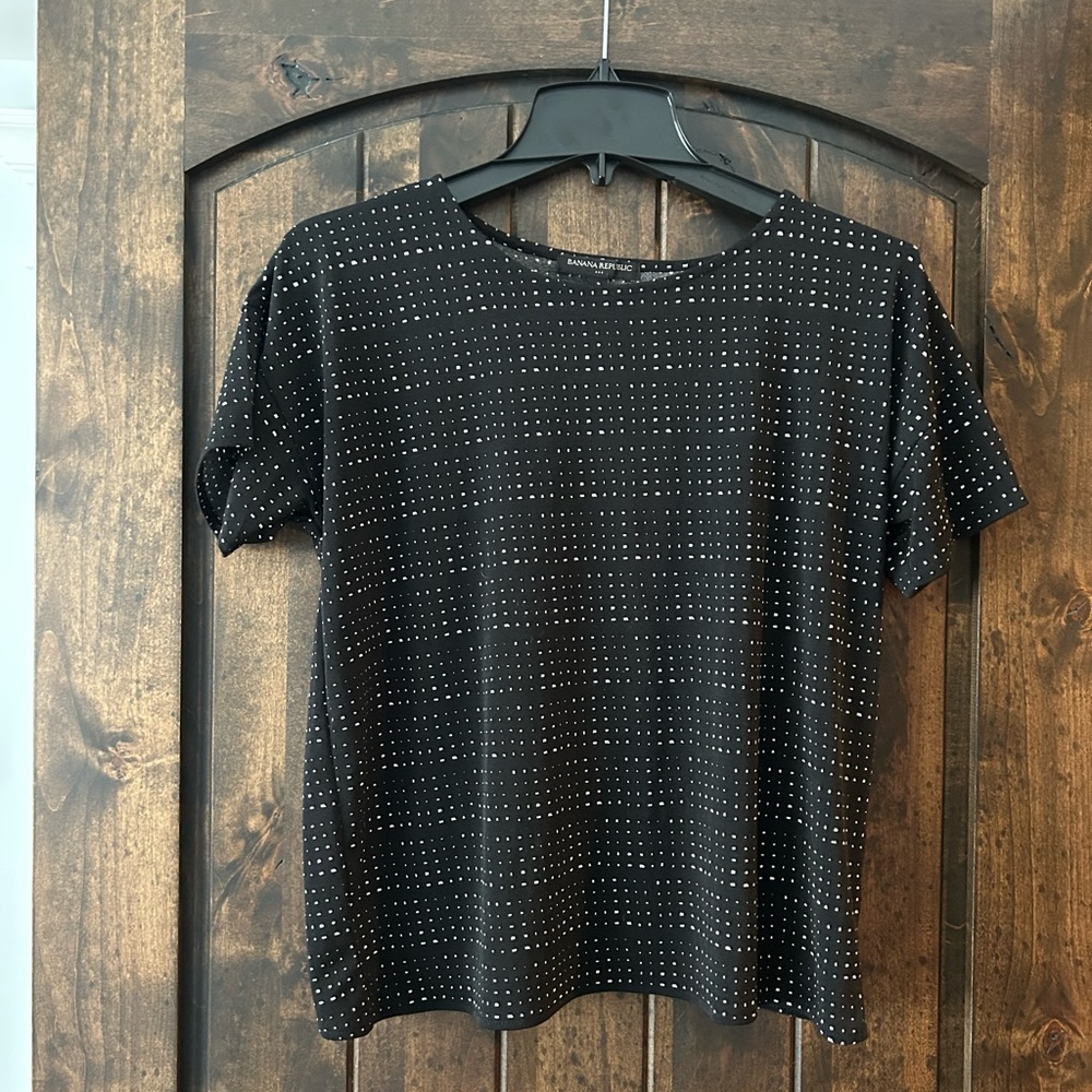 Banana Republic Black Short Sleeve Top - size S
